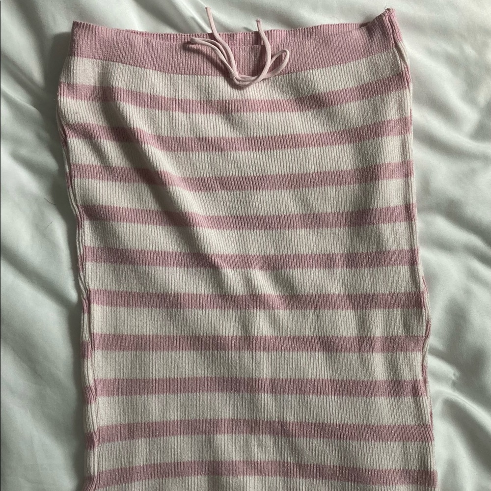 Pink striped top
